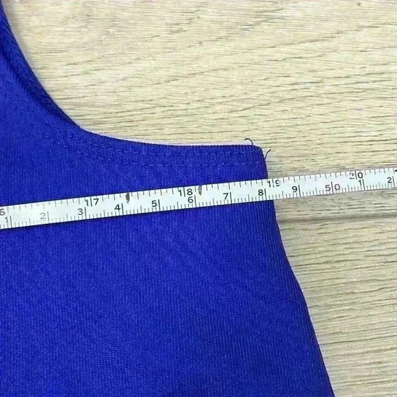 KASPER Blue/Purple Sleeveless Midi Dress Size M - Picture 9 of 10